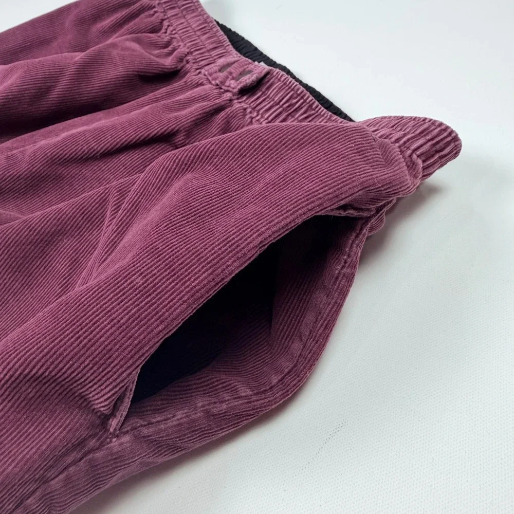 Levis Corduroy Pants 1980's Womens‎ Medium Purple Vintage Elastic Waist Straight